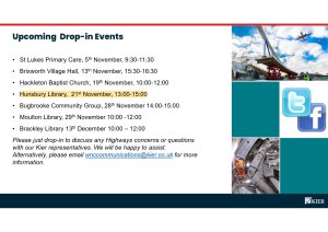 Kier Transportation (Highways) - Drop-in event  THIS THURSDAY